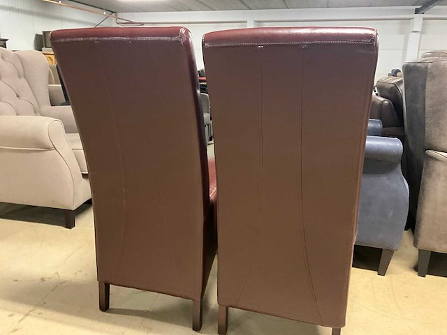 Lederen eetkamerstoel (2x) - afbeelding 4 van  13