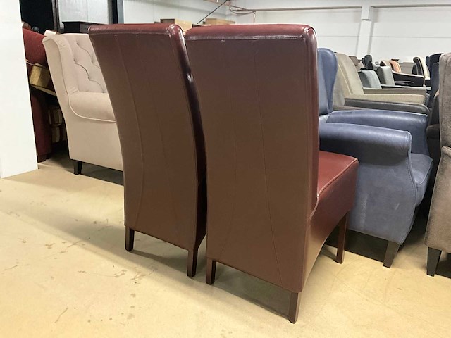 Lederen eetkamerstoel (2x) - afbeelding 5 van  13