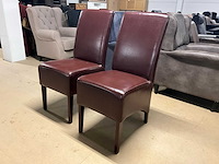 Lederen eetkamerstoel (2x) - afbeelding 1 van  13