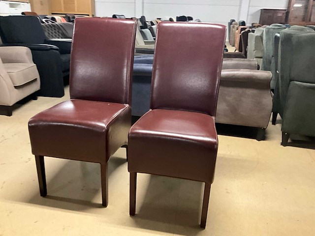 Lederen eetkamerstoel (2x) - afbeelding 7 van  13