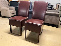 Lederen eetkamerstoel (2x) - afbeelding 8 van  13