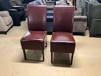 Lederen eetkamerstoel (2x) - afbeelding 10 van  13