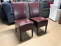 Lederen eetkamerstoel (2x) - afbeelding 12 van  13