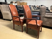 Lederen eetkamerstoel (2x) - afbeelding 3 van  12