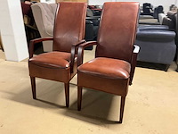 Lederen eetkamerstoel (2x) - afbeelding 5 van  12