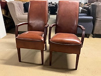 Lederen eetkamerstoel (2x) - afbeelding 6 van  12