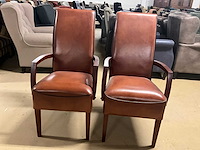 Lederen eetkamerstoel (2x) - afbeelding 7 van  12