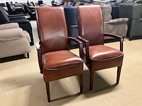 Lederen eetkamerstoel (2x) - afbeelding 9 van  12