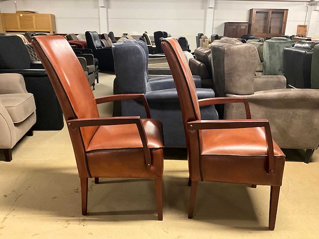 Lederen eetkamerstoel (2x) - afbeelding 12 van  12