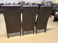 Lederen eetkamerstoel (3x) - afbeelding 4 van  12