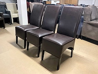 Lederen eetkamerstoel (3x) - afbeelding 5 van  12