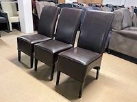 Lederen eetkamerstoel (3x) - afbeelding 6 van  12