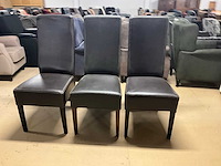 Lederen eetkamerstoel (3x) - afbeelding 6 van  11