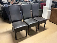 Lederen eetkamerstoel (3x) - afbeelding 10 van  11