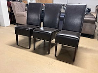 Lederen eetkamerstoel (3x) - afbeelding 3 van  9