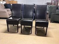 Lederen eetkamerstoel (3x) - afbeelding 5 van  9