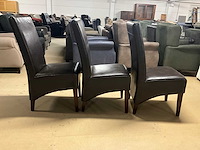 Lederen eetkamerstoel (3x) - afbeelding 8 van  9