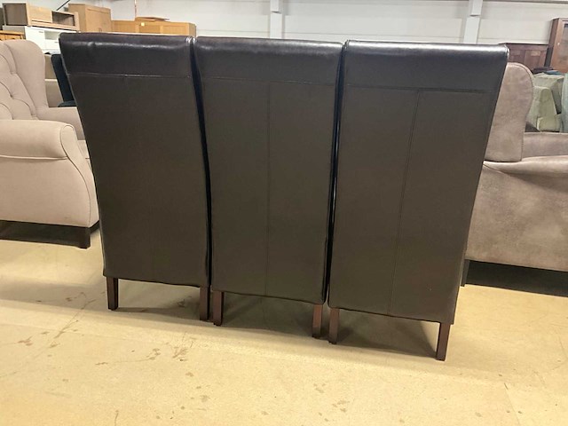 Lederen eetkamerstoel (3x) - afbeelding 9 van  9