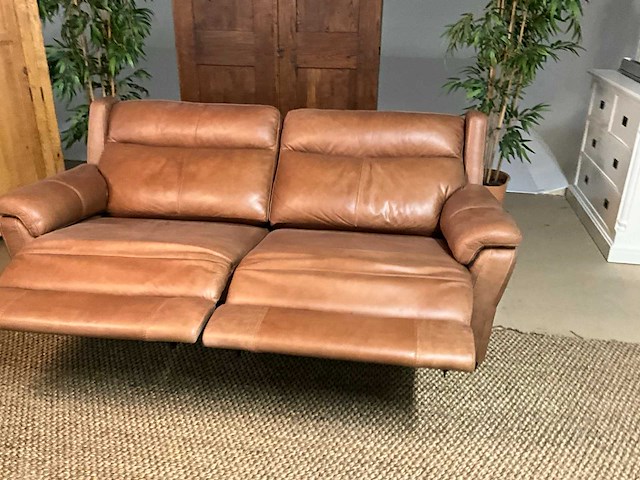 Lederen elektrische bankstel 2.5p - afbeelding 3 van  16