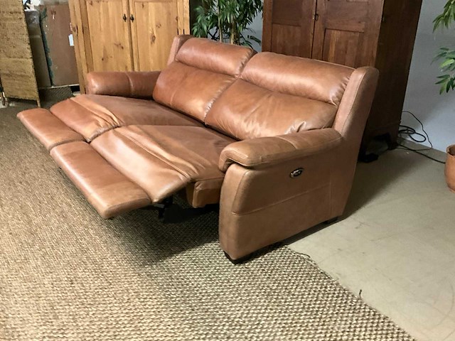 Lederen elektrische bankstel 2.5p - afbeelding 6 van  16