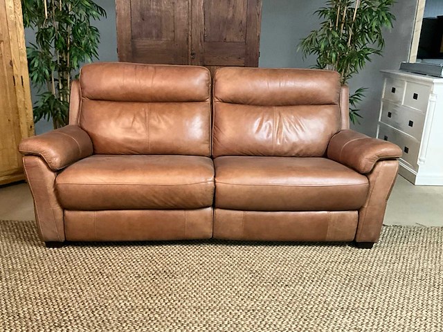 Lederen elektrische bankstel 2.5p - afbeelding 12 van  16