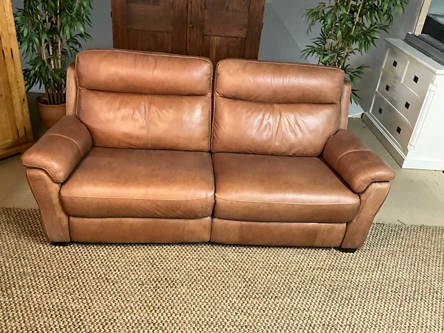 Lederen elektrische bankstel 2.5p - afbeelding 15 van  16