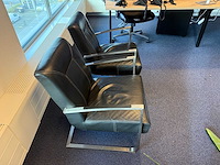 Lederen fauteuil (2x) - afbeelding 3 van  4