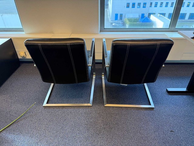 Lederen fauteuil (2x) - afbeelding 4 van  4