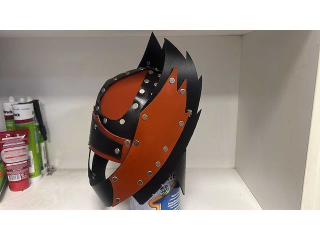 Lederen helm (150x) - afbeelding 10 van  12