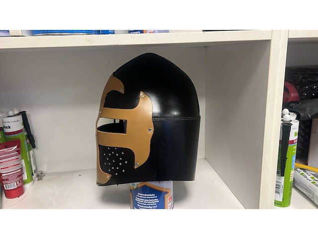 Lederen helm (75x) - afbeelding 8 van  12