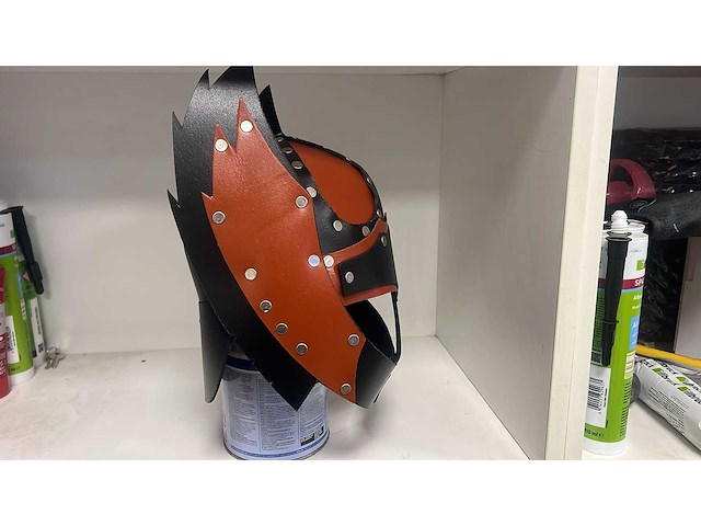 Lederen helm (75x) - afbeelding 9 van  11