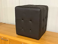 Lederen poef - afbeelding 2 van  5