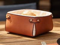 Lederen tafelset 15 delig, served with style, brown, 2026 - afbeelding 4 van  7