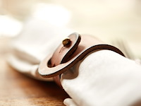 Lederen tafelset 15 delig, served with style, brown, 2026 - afbeelding 6 van  7