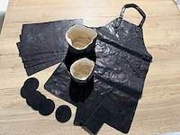 Lederen tafelset 17 delig, served with style, black, 2026 - afbeelding 1 van  13