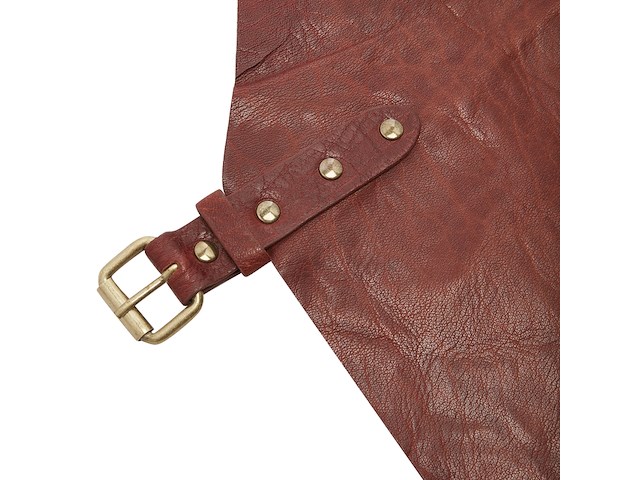 Lederen tafelset 17 delig, served with style, chestnut, 2026 - afbeelding 7 van  8