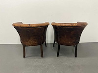 Lederen tubchair (2x) - afbeelding 8 van  8