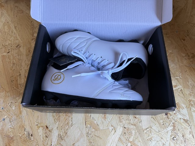 Lederen voetbalschoenen - paar dores boots, wit, 33 - afbeelding 2 van  4