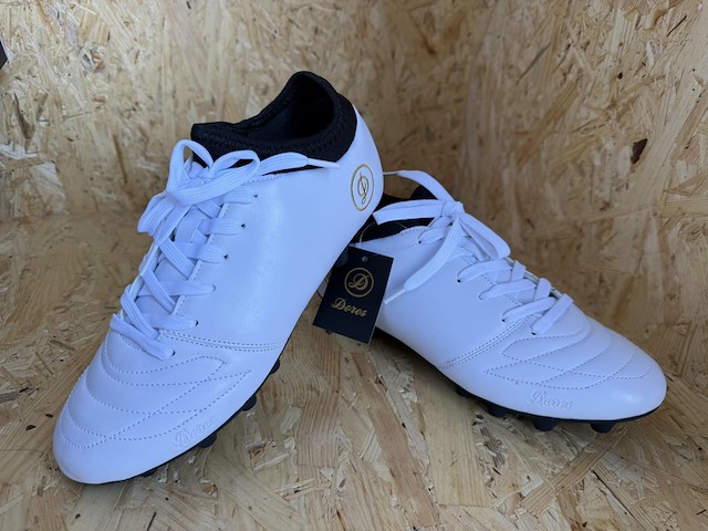 Lederen voetbalschoenen - paar dores boots, wit, 38 - afbeelding 1 van  5