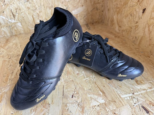 Lederen voetbalschoenen - paar dores boots, zwart, 38 - afbeelding 1 van  5
