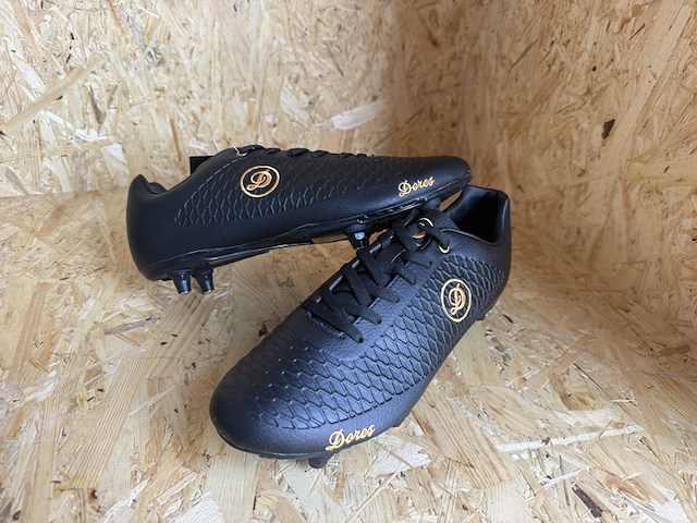 Lederen voetbalschoenen - paar dores boots, zwart, 43 - afbeelding 1 van  5