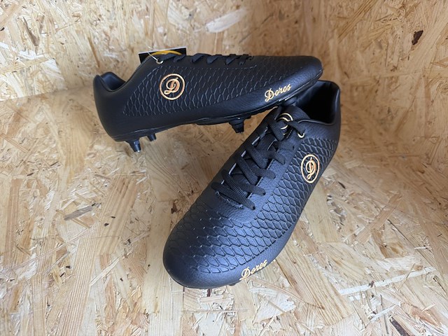 Lederen voetbalschoenen - paar dores boots, zwart, 43 - afbeelding 2 van  5