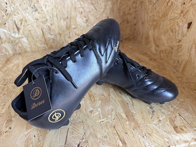 Lederen voetbalschoenen - paar dores boots, zwart, 43 - afbeelding 1 van  4
