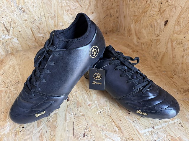 Lederen voetbalschoenen - paar dores boots, zwart, 44 - afbeelding 1 van  4