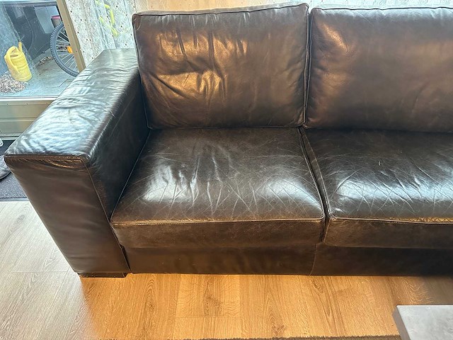 Lederen zit bank u-vorm - afbeelding 26 van  28