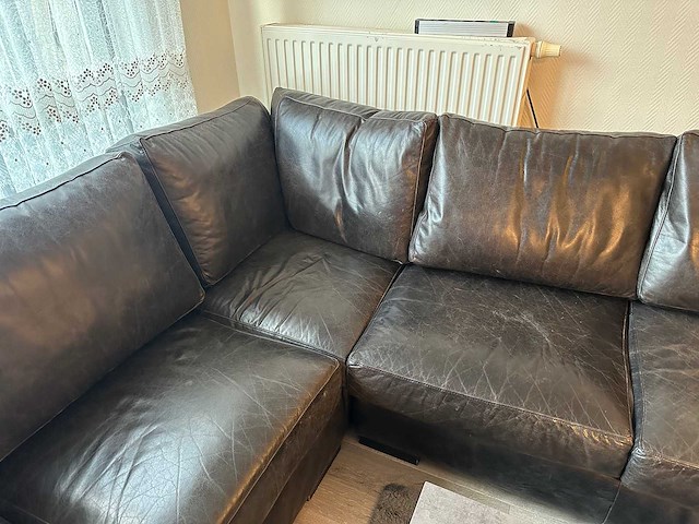 Lederen zit bank u-vorm - afbeelding 8 van  28