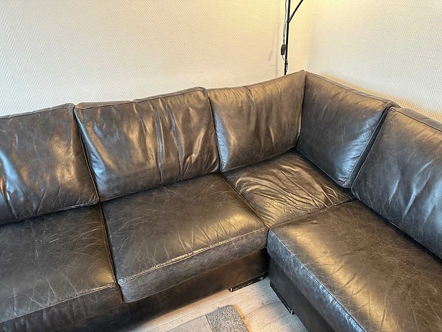 Lederen zit bank u-vorm - afbeelding 16 van  28