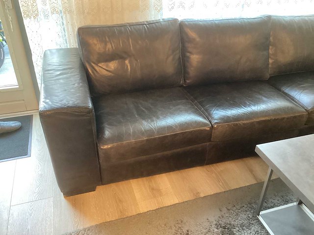 Lederen zit bank u-vorm - afbeelding 19 van  28