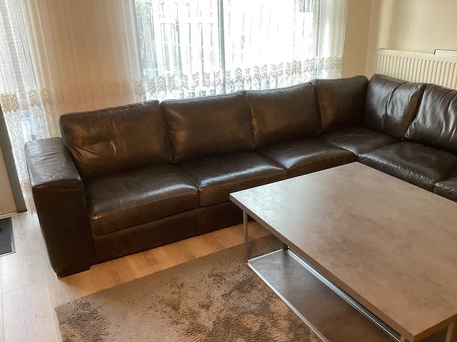 Lederen zit bank u-vorm - afbeelding 11 van  28