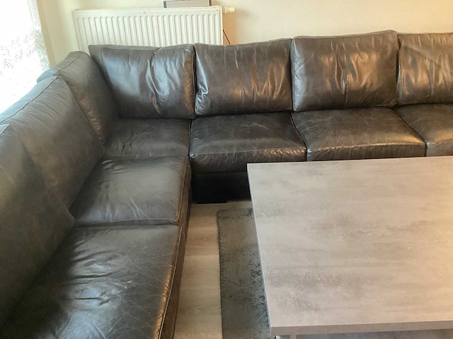 Lederen zit bank u-vorm - afbeelding 12 van  28